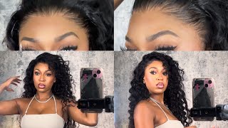 Tips To Reinstalling A Frontal Wig Advanced Wand Curls On Loose Deep Wave Wig Ft Wiggins Hair [upl. by Blackmore995]