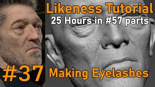 Likeness Tutorial PART 37 Adding eyelashes with Xgen [upl. by Nadual]