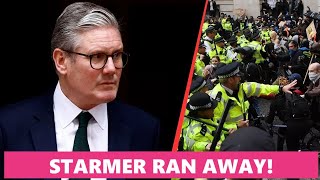 Keir Starmer ran away as farmers started protesting against him [upl. by Aicenek]