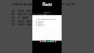 ✅ ejercicio de logaritmos para la paes de matemáticas m2 [upl. by Ailed]