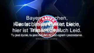 Bayern Monachium hymn Stern des Sudens POLSKIE NAPISY [upl. by Ellard736]