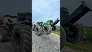 Tochan king 🫅 Nishu 💔 Bhai के टैक्टर से  sukhchain deshwal 😲 John Deere 4X4 5075 खतरनाक टोचन 😲😱 [upl. by Hakim523]