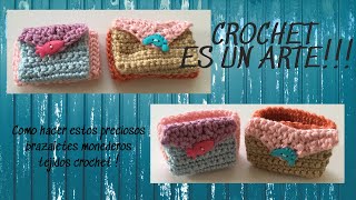 Como hacer estos preciosos brazaletes monedeos tejidos a crochet [upl. by Tepper956]