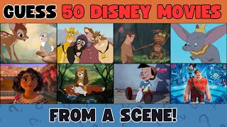 Guess 50 Disney Movies by the Image  Disney Quiz [upl. by Eimaraj]