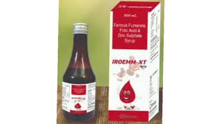 IROEMM XT Syrup Ferrous Fumarate Folic Acid amp Zinc Sulphate Syrup [upl. by Attekahs]