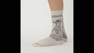 Chaussettes MuseARTa  Leonardo da Vinci  Lhomme de vitruve [upl. by Diantha]