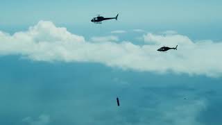 Rocket Lab catches rocket booster in midair during test [upl. by Mutz]