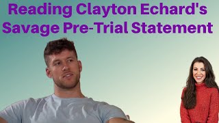 LIVE Clayton Echards Savage Pretrial Statement in Echard v Owens Paternity Scandal [upl. by Anedal]