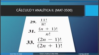 6Simplificar el cociente de factoriales Ejercicios Sección 91 Ron Larson 9na Ed [upl. by Kele]