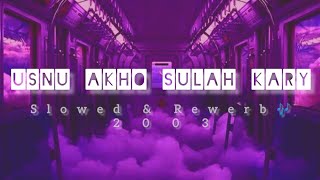 Usnu Akho Sulah Kary  Slowed amp Reverb  2003 [upl. by Sivat500]