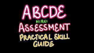 ABCDE ASSESSMENT PRACTICAL SKILL GUIDE  NURSING THEORY [upl. by Urbanus]