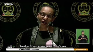 Justice Mandisa Maya takes over as Chief Justice [upl. by Aticilef709]