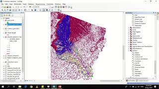 Adding contour lines to watershed  ArcGIS ArcMap [upl. by Ellerol200]