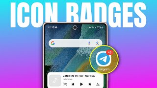 How to Enable and Disable Notifications App Icon Badges on Samsung Phone [upl. by Ariajaj]