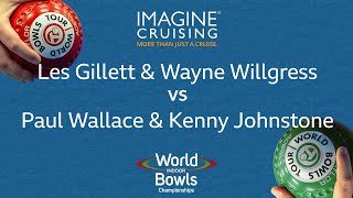 World Indoor Bowls Championship 2024  Les Gillett amp Wayne Willgress vs Paul Wallace amp Kenny John… [upl. by Stambaugh998]