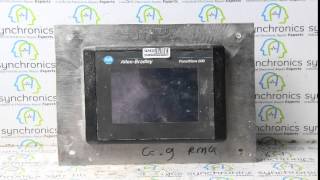 Allen Bradley  HMI Panel View 600 2711T6C16L1 Repaired at Synchronics [upl. by Arihs]