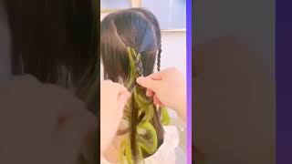 تسريحة شعر أنيقة، سهلة و سريعة لجميع المناسبات و للمدرسه 💇🏼‍♀️Halloweenwithshorts [upl. by Yrreiht]