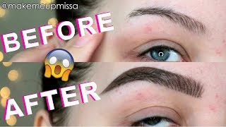 OMG PERFECT IN DEPTH BROW TUTORIAL  DIY MICROBLADING  MAKEMEUPMISSA [upl. by Grunberg]