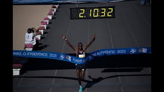 Marathon dAthènes  le Kenyan Edwin Kiptoo établit un nouveau record [upl. by Stephens]