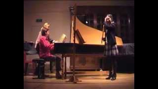 Bach  Sonata in E major arranged for Treble recorder in F [upl. by Hanikahs]