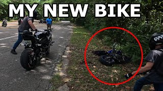 I Crashed My New Motorcycle yamaha mt07 bikelife [upl. by Ayanad355]