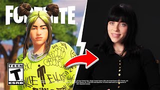 Billie Eilish Reacts To Her Fortnite Skin [upl. by Canty139]