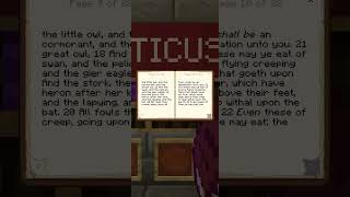 Leviticus 11  the KJV Bible in vanilla Minecraft kjv leviticus bible minecraft [upl. by Dahsraf32]