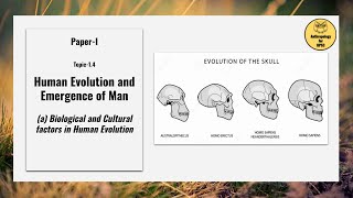 PaperI Topic14a Biological and Cultural factors in Human Evolution Part I [upl. by Pietro]