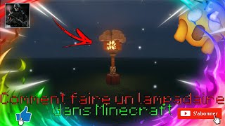 TUTO Comment faire un lampadaire dans Minecraft [upl. by Levon]