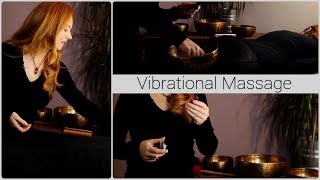 Vibrational Massage Tutorial  ASMR Crystals Bowls White Noise [upl. by Eerb374]