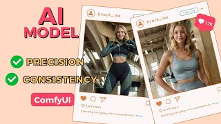 How to make an AI Instagram Model Girl on ComfyUI AI Consistent Character [upl. by Anwahsad]