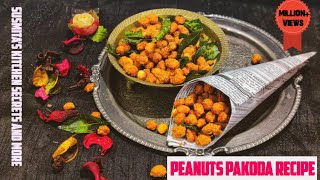 Peanut pakoda Masala peanuts recipe SusmitaAMommyChef [upl. by Ronel461]