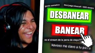 Kevo LEYENDO PETICIONES de DESBANEO en TWITCH 😂 [upl. by Calandra]