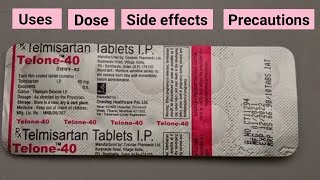 telmisartan tablets 40mg in hindi  telone 40 [upl. by Halika206]