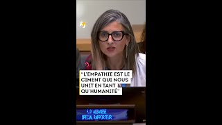 Francesca Albanese critique le manque d’empathie pour les Palestiniens [upl. by Anivel]