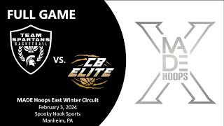 MADE Hoops Winter East Circuit  TEAM SPARTANS NATIONAL VS CB ELITE AAU  February 3 2024  4K [upl. by Perry716]