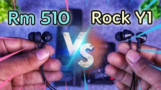 Remax RM510 vs Rock Y1  Two budget earphone comparison for bass lovers [upl. by Molli658]