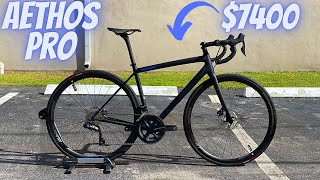 SPECIALIZED AETHOS PRO 7400 BETTER THEN THE TARMAC SL7 [upl. by Fronniah]