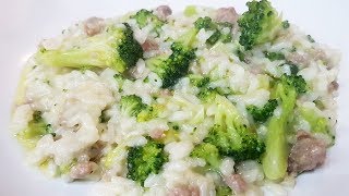 RISOTTO BROCCOLI E SALSICCIA  FoodVlogger [upl. by Ociredef784]