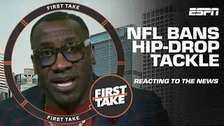 Reacting to NFL owners approving a ban on the swivel hipdrop tackle  First Take [upl. by Adna]