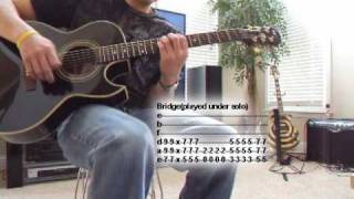 Mourning Tutorial Guitar Lesson Tantric [upl. by Gurney]