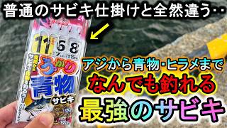 堤防で間違えてこの「特殊サビキ」を使ってしまうと…大物しか釣れなくなるので注意してください [upl. by Nnaitsirk701]