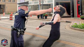 MOST BRUTAL Moments When Karen Gets Arrested And Punched In The Face By The Police [upl. by Eenar]