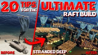 20 TIPS for the ULTIMATE RAFT BUILD in Stranded Deep 2023 [upl. by Llevart]