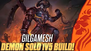 GILGAMESH DEMON SOLO 1v5 BUILD [upl. by Aiekal875]