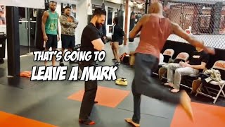 Jon Jones kicks his Chiropractor [upl. by Assenna]