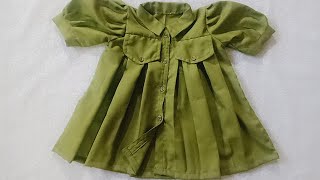 2 year baby girl frock cutting and stitching coller baby frock cutting and stitching [upl. by Ader201]