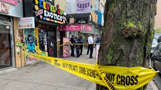 Worker STABBED w SERIOUS INJURIES at illegal SMOKE SHOP in Harlem  NYC [upl. by Swetlana]