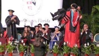 Shaq graduates from Barry University  Picks up his Professor in HD [upl. by Nodal]