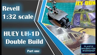 Custom HUEY UH1D DoubleBuild Part One [upl. by Nissy675]